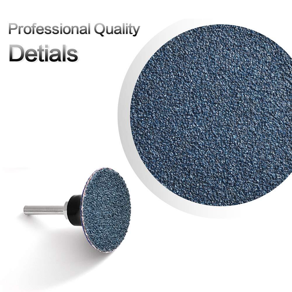 25Pcs 3 inch Quick Change Disc Zirconia Roll Lock Sanding Disc 24 36 60 80 Grit