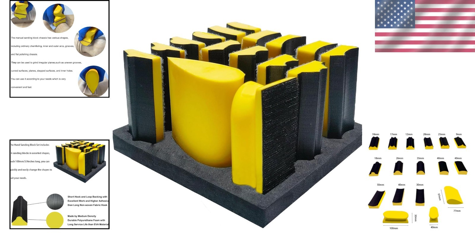 Interchangeable Contoured Sanding Pad Kit