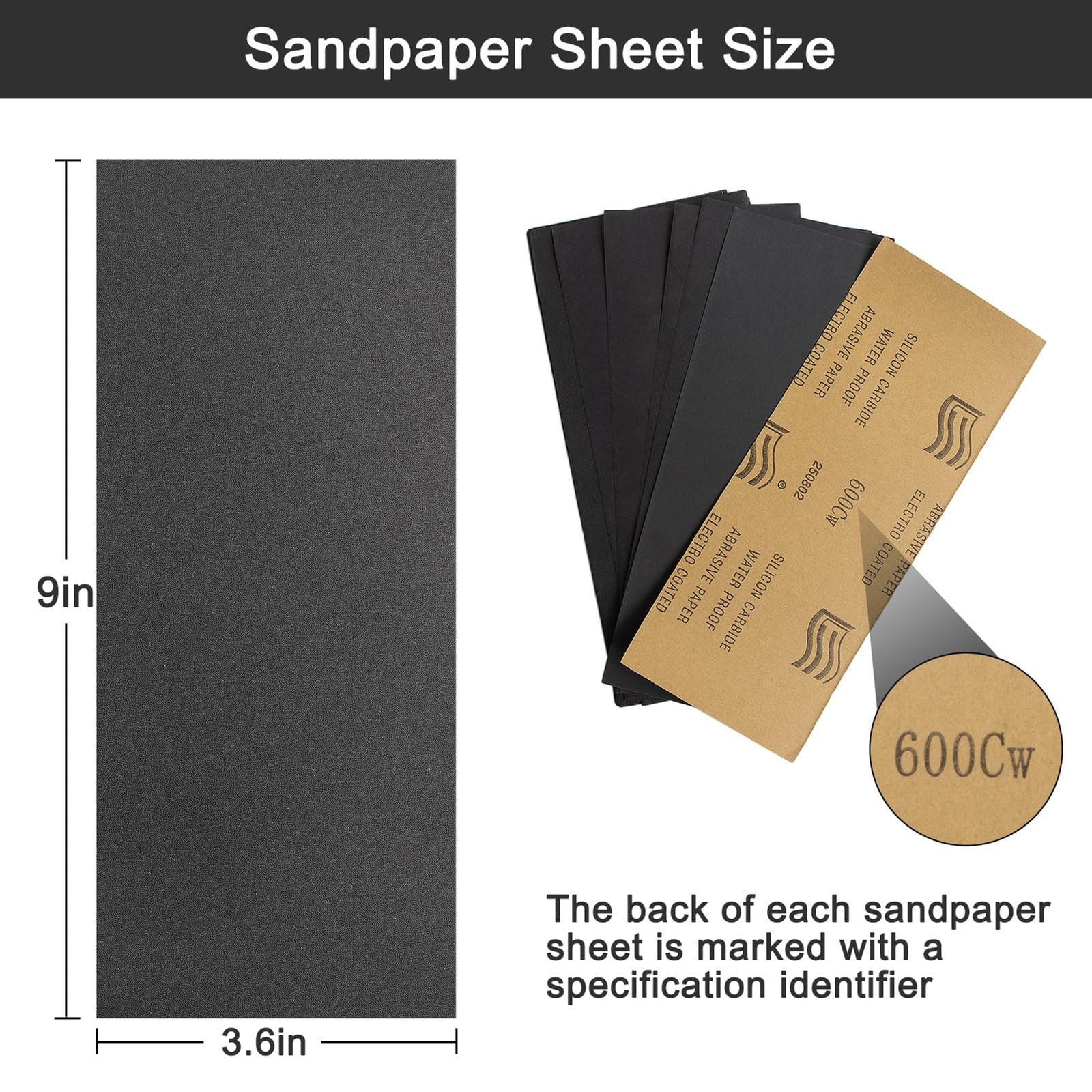 45Pcs Wet Dry Sandpaper, 400/600/ 800/1000/ 1200/1500/ 2000/2500/ 3000 Grit Asso