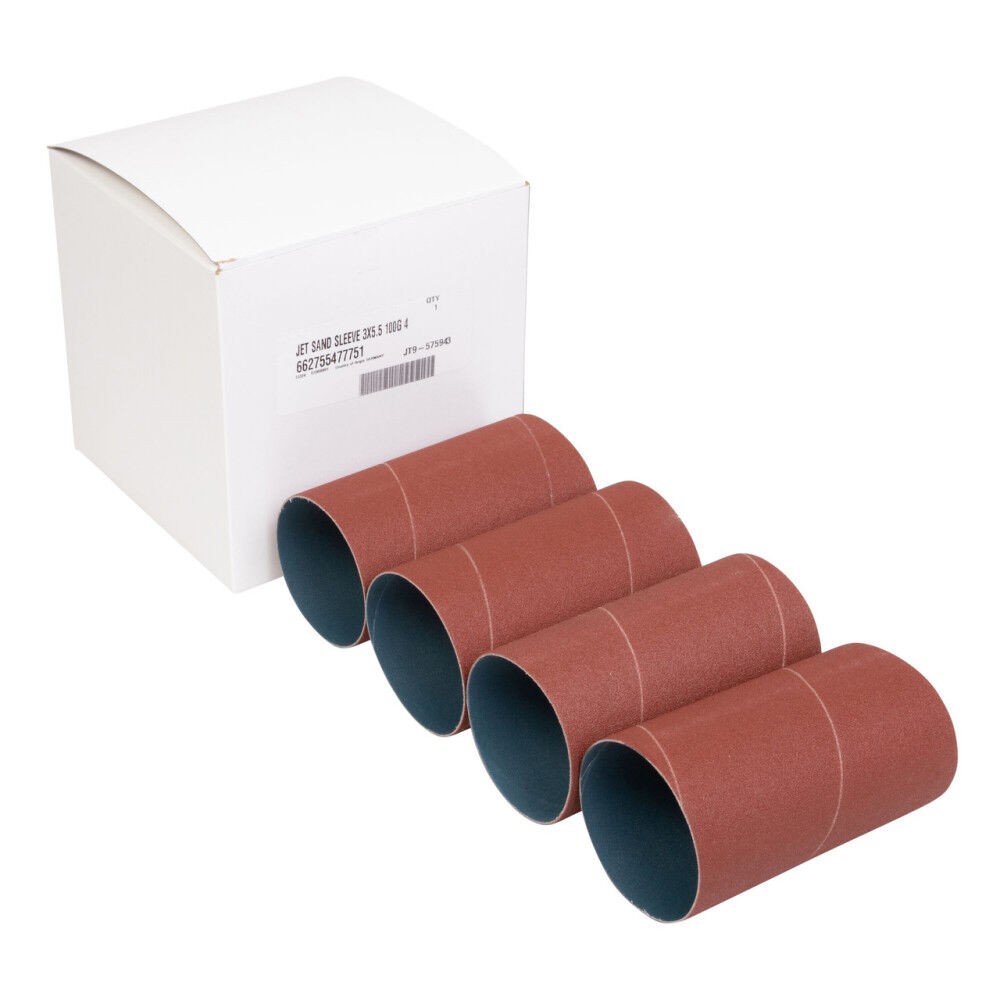 Jet 3 X 5-1/2 Inch Fine Resin-Bonded Aluminum Oxide Sanding Sleeves