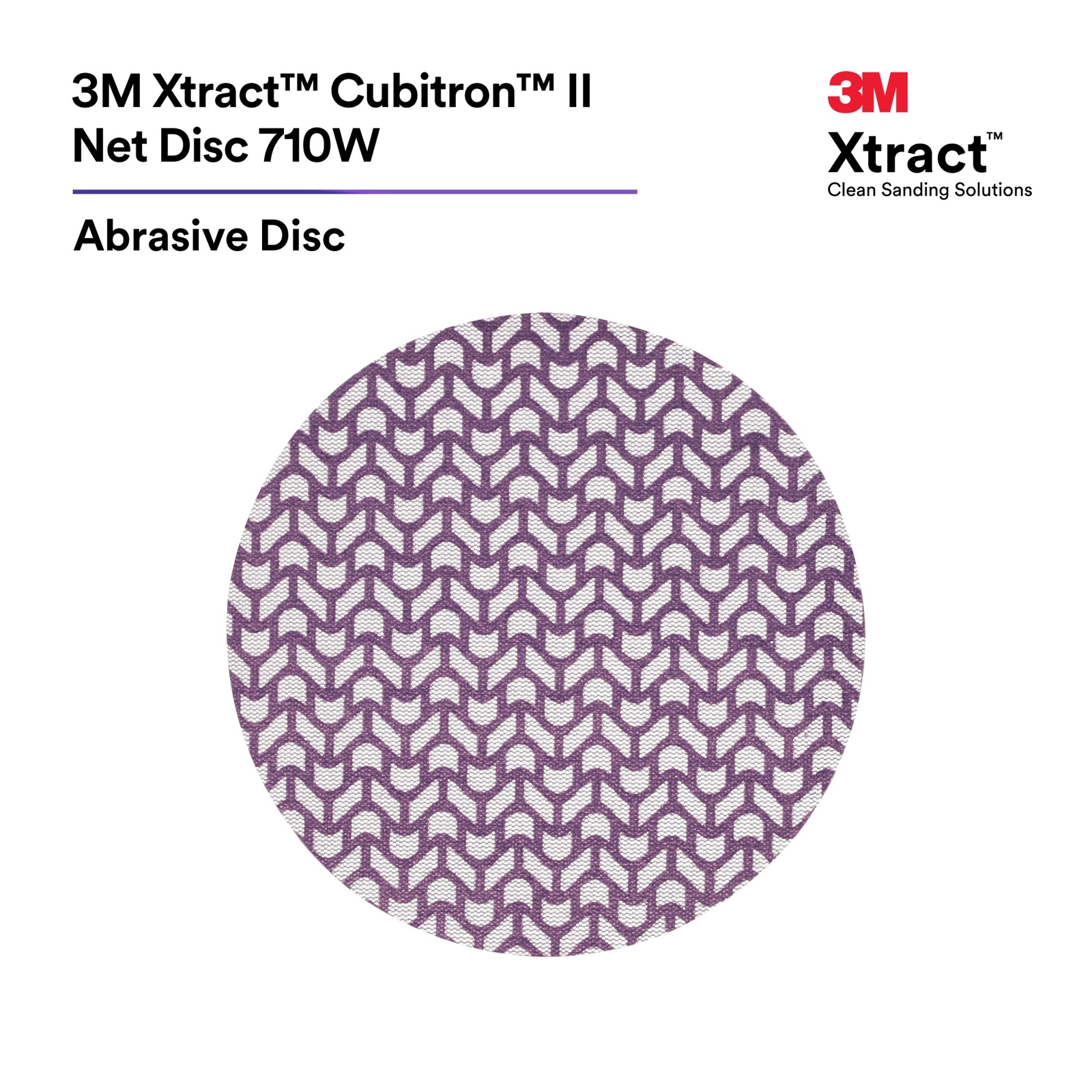 3M Xtract Cubitron II Net Disc 710W, 240+, 5 in x NH, Die 500X