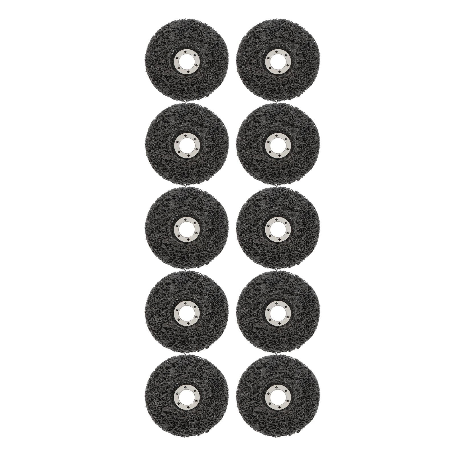 10 PCS 4-1/2″ x 7/8″ Black Diamond Grinding Discs Strip Discs for Angle Grinder