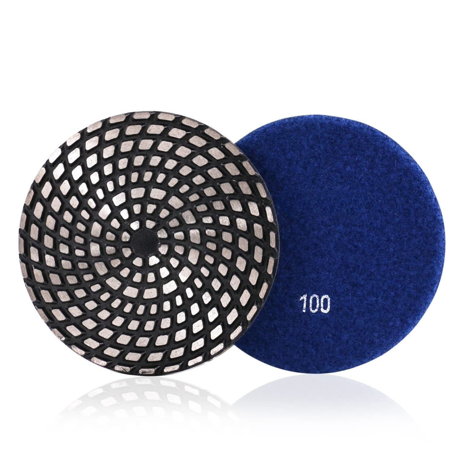 5″ Diamond Polishing Pad Metal Bond Abrasive Wheel Dry Wet Use For Angle Grinde