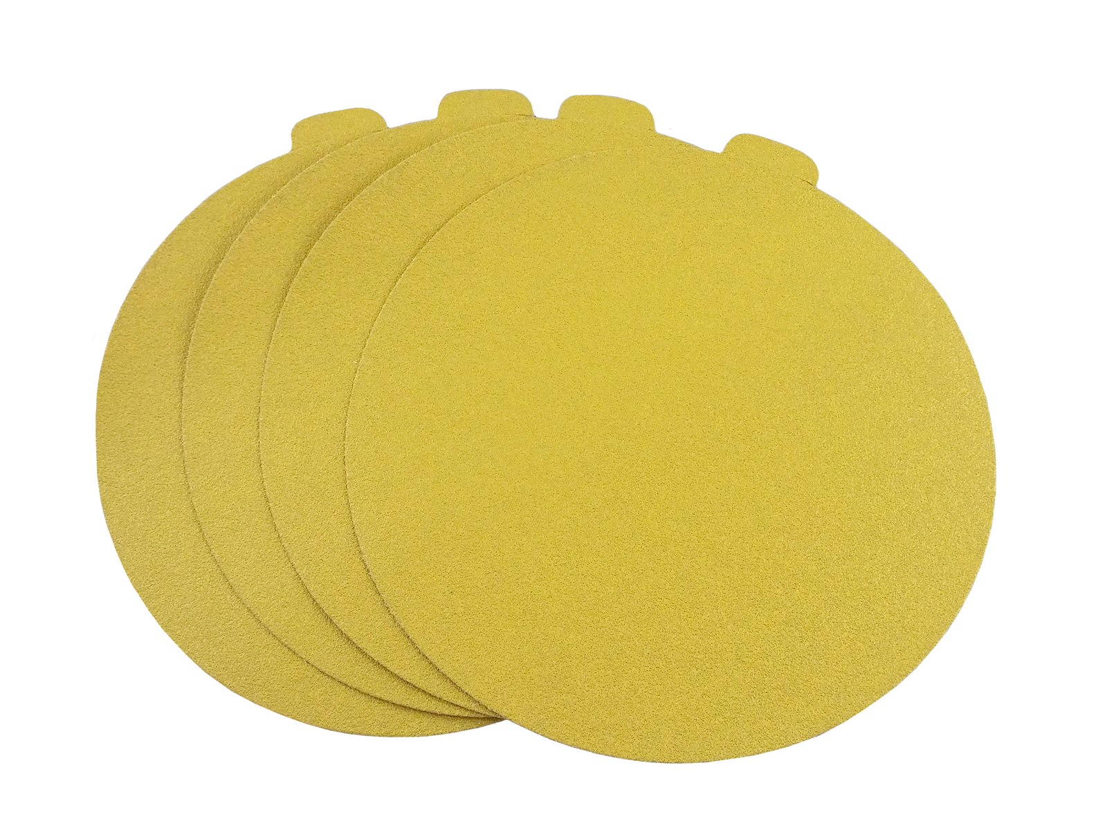 8 Inch Gold Adhesive PSA Paper Tab Sanding Discs (25 Pack, 40 Grit)