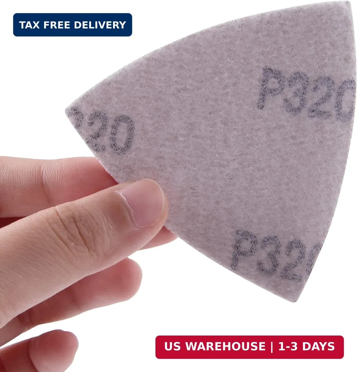 100 Pieces Triangle Sanding Pads Triangular Sandpaper Sanding Sheets Fit