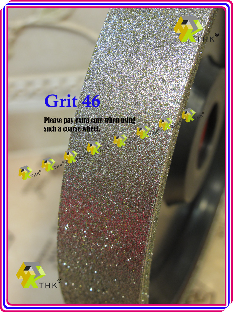 150mm 6 inch THK Diamond Lapidary Jewelry Grinding wheel 50mm 2″ Width Grit 150