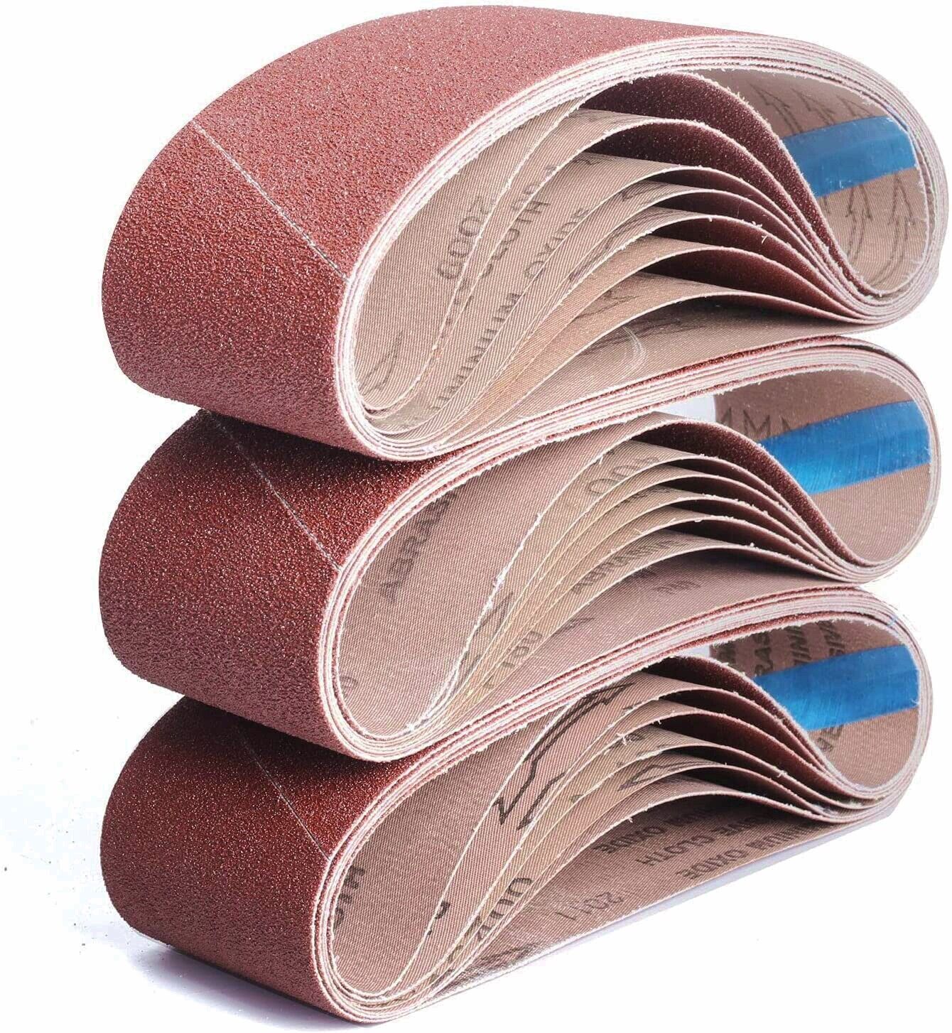 Wood Metal Sanding Belt 3″x18″ Aluminum Oxide 36/40/60/80/120/150/180/240/320