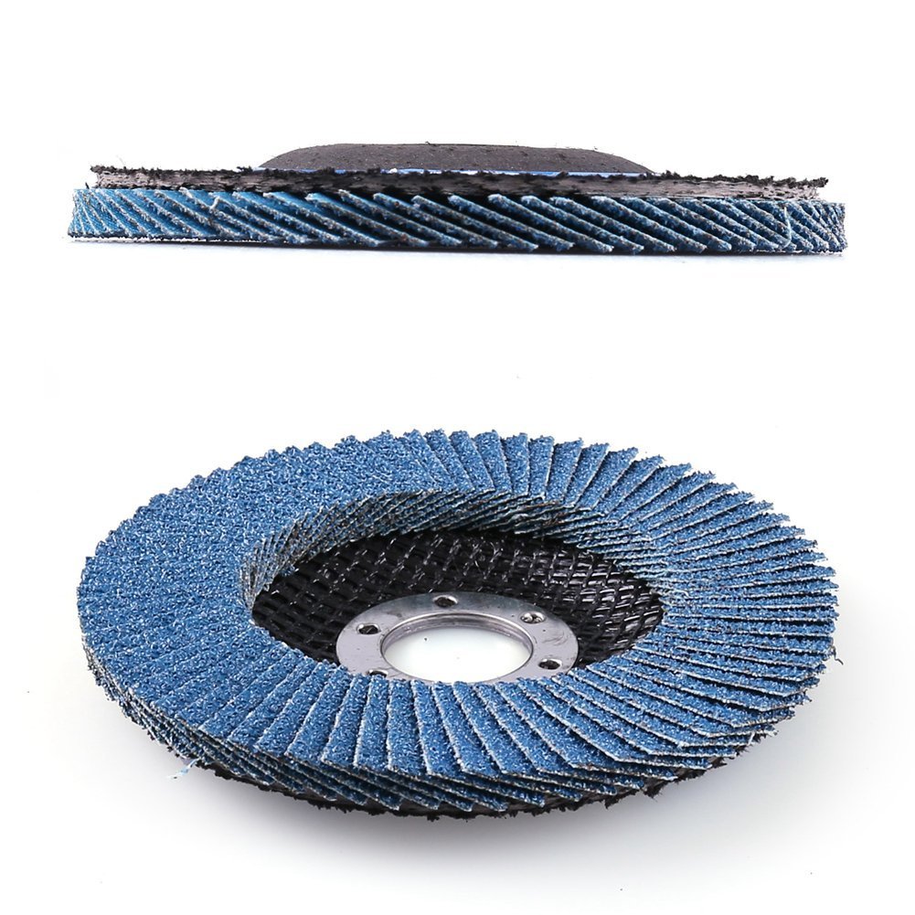 10Pcs 4.5in T29 Flap Zirconia Sanding Disc Angle Grinder Wheel 40 60 80 120 Grit