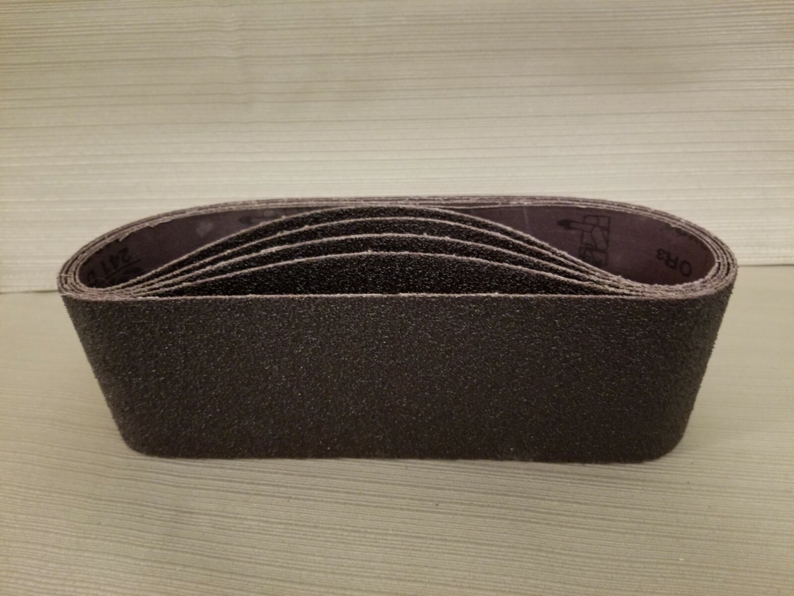 5 pack 3M Three-M-Ite Resin Bond Cloth Belts, 3″x21″ Sanding Belts (241D) P40X