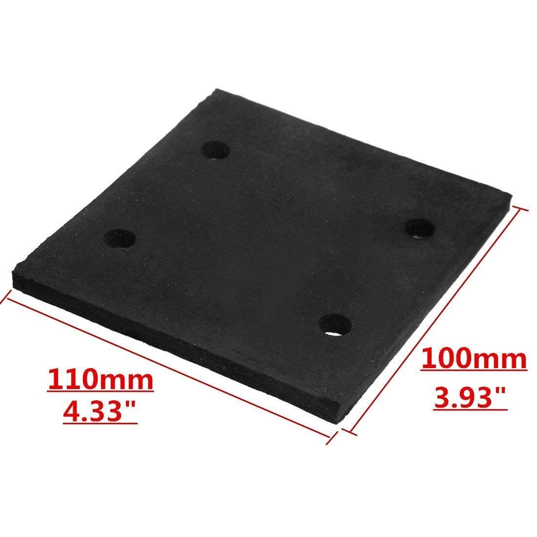 Luomorgo 10 Pcs Black Square Foam Adhesive Foam Replacement Sander Back Pad S…