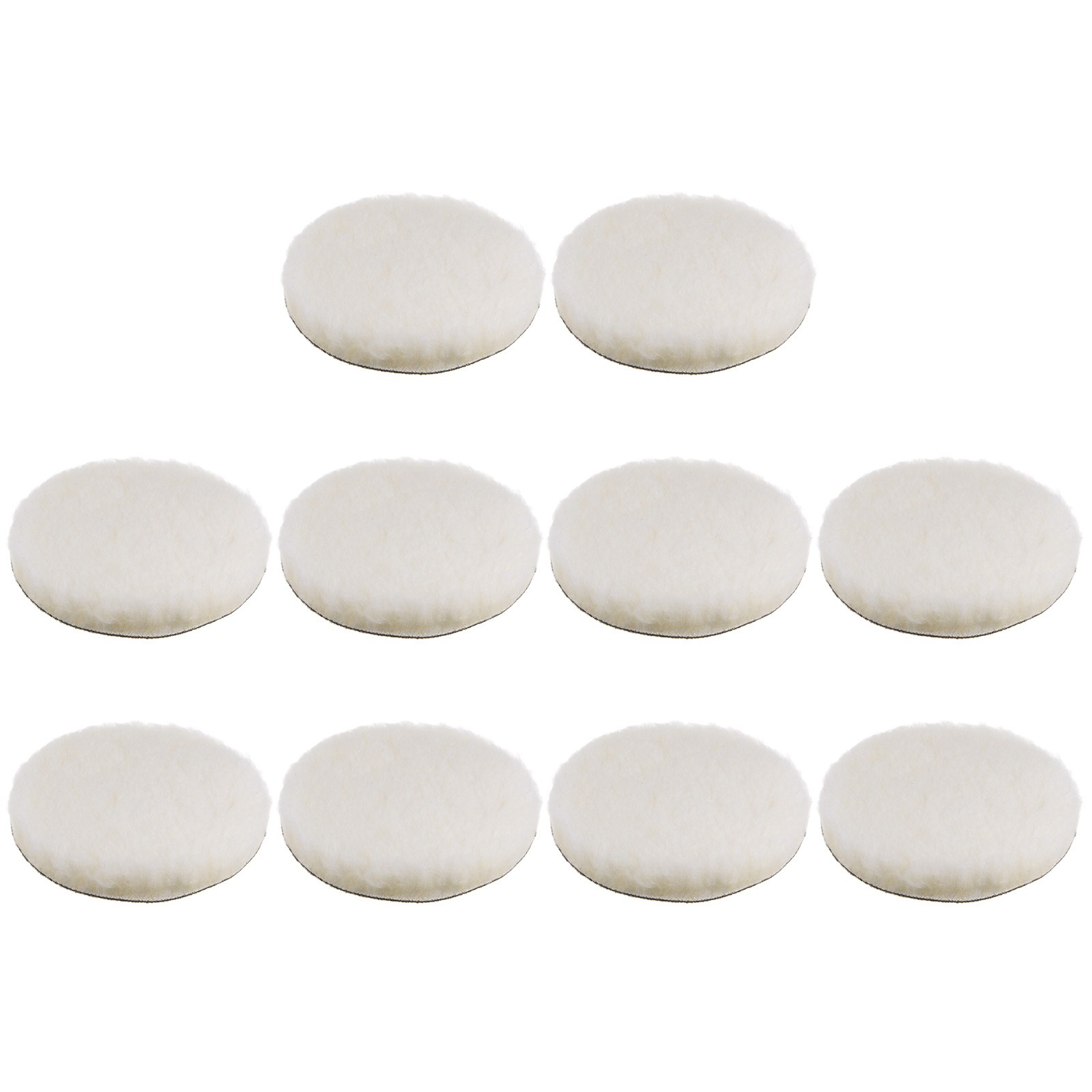 10pcs Wool Buffing Pads 6 Inch Polishing Pad Polishing Buffing Pad Hook and Loop