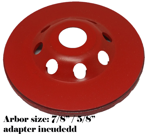 4.5″ Diamond Grinding CUP Wheel Disc Grinder Concrete 28 Segment 7/8″- 5/8″