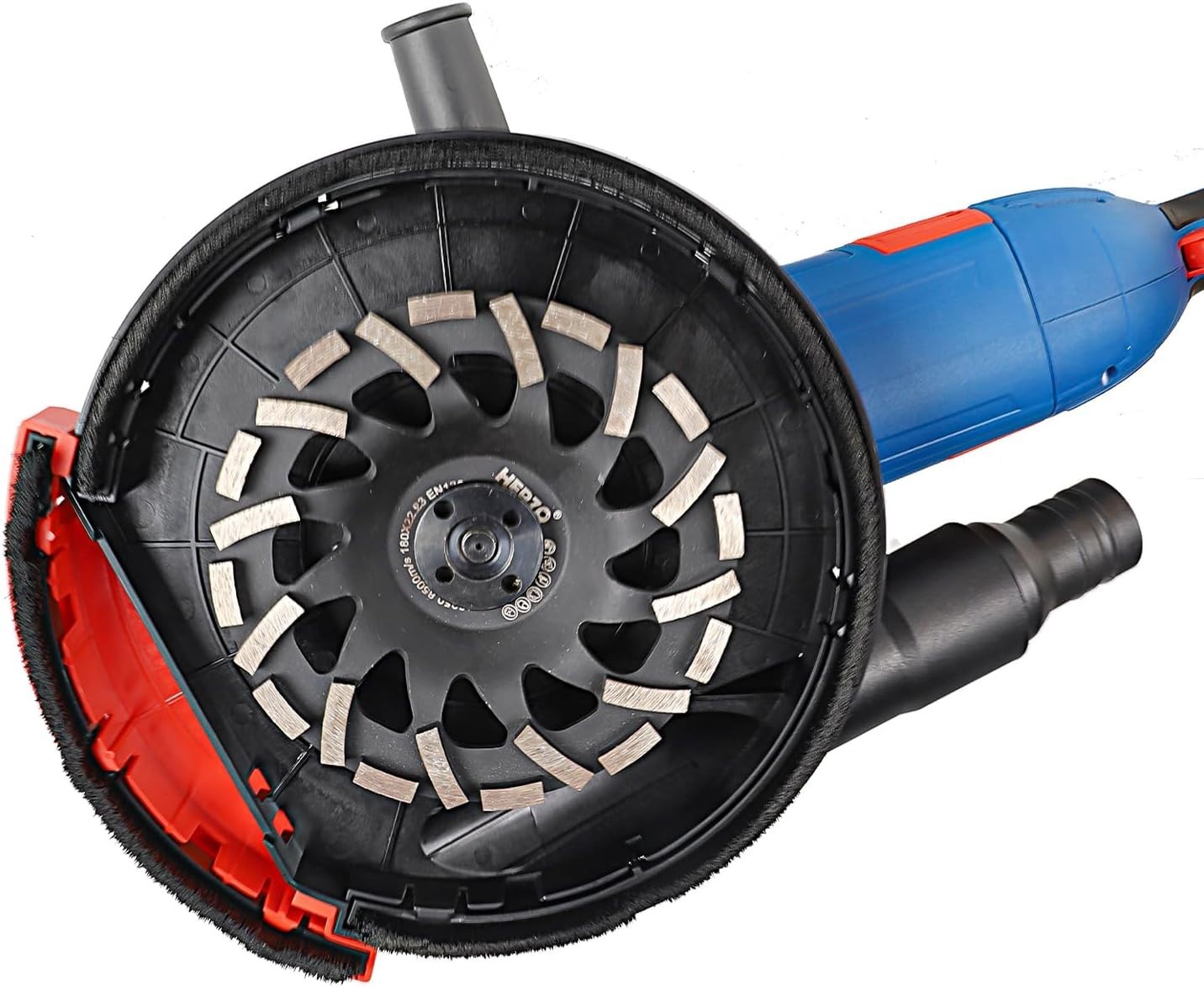 Heavy-Duty 9 Inch Grinding Dust Shroud with Brush Ring for Surface Cleanliness