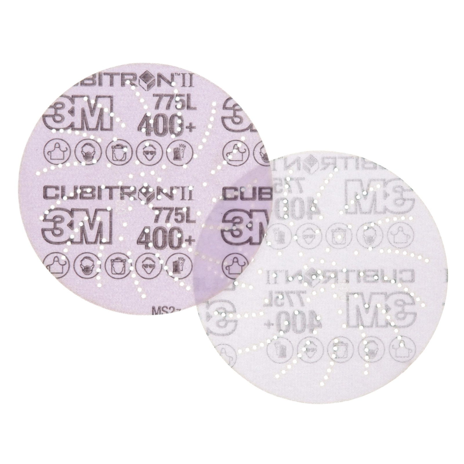 3M Xtract Cubitron II Film Disc 775L, 400+, 5 in, Die 500LG,50/Carton