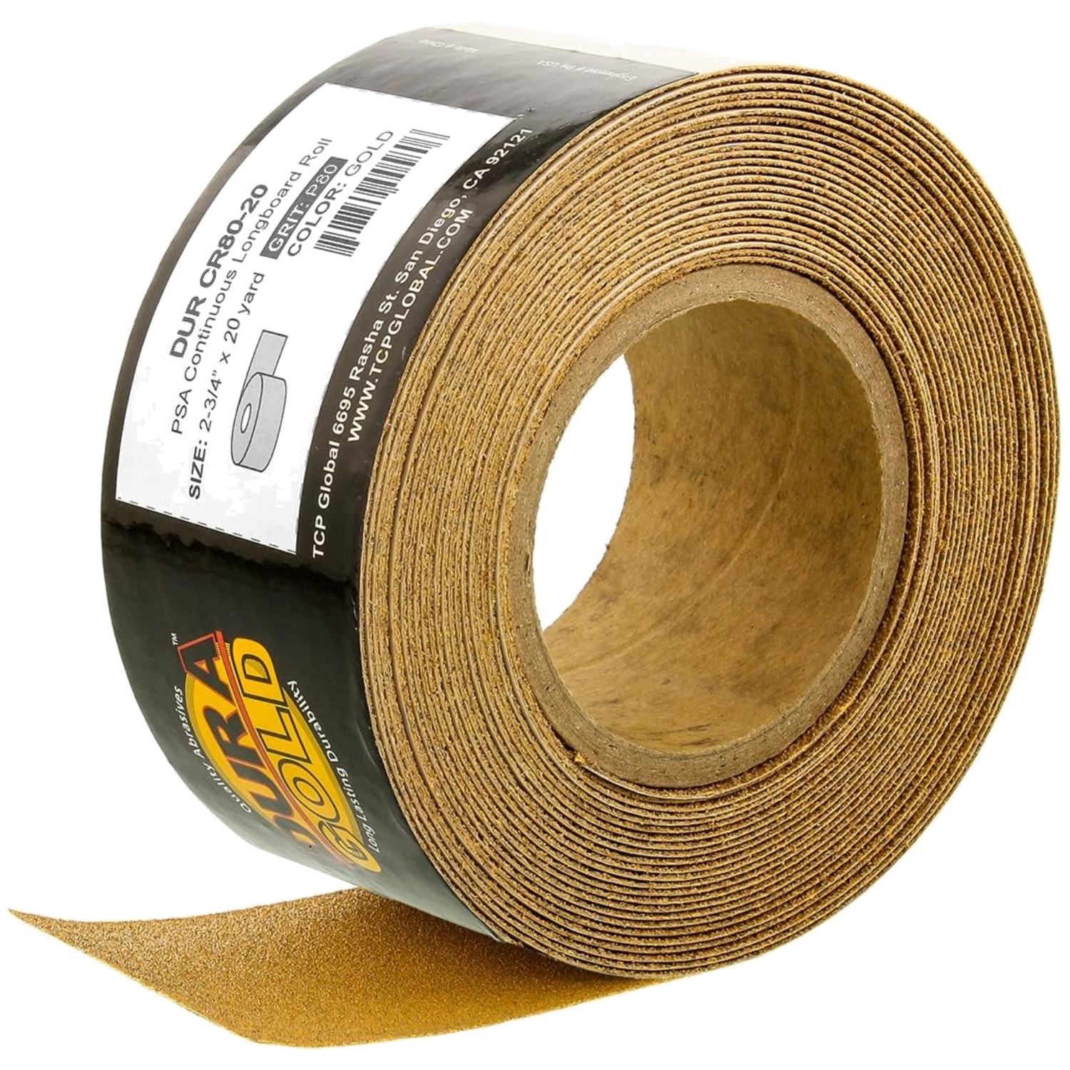 Longboard Sandpaper Roll for Auto Body & Woodworking