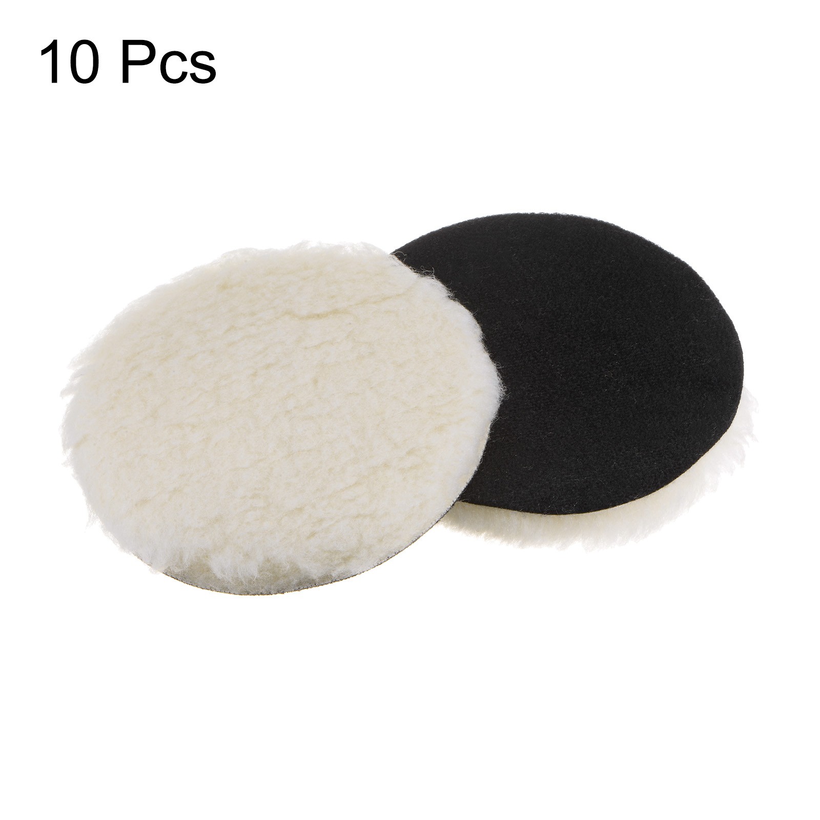 10pcs Wool Buffing Pads 6 Inch Polishing Pad Polishing Buffing Pad Hook and Loop
