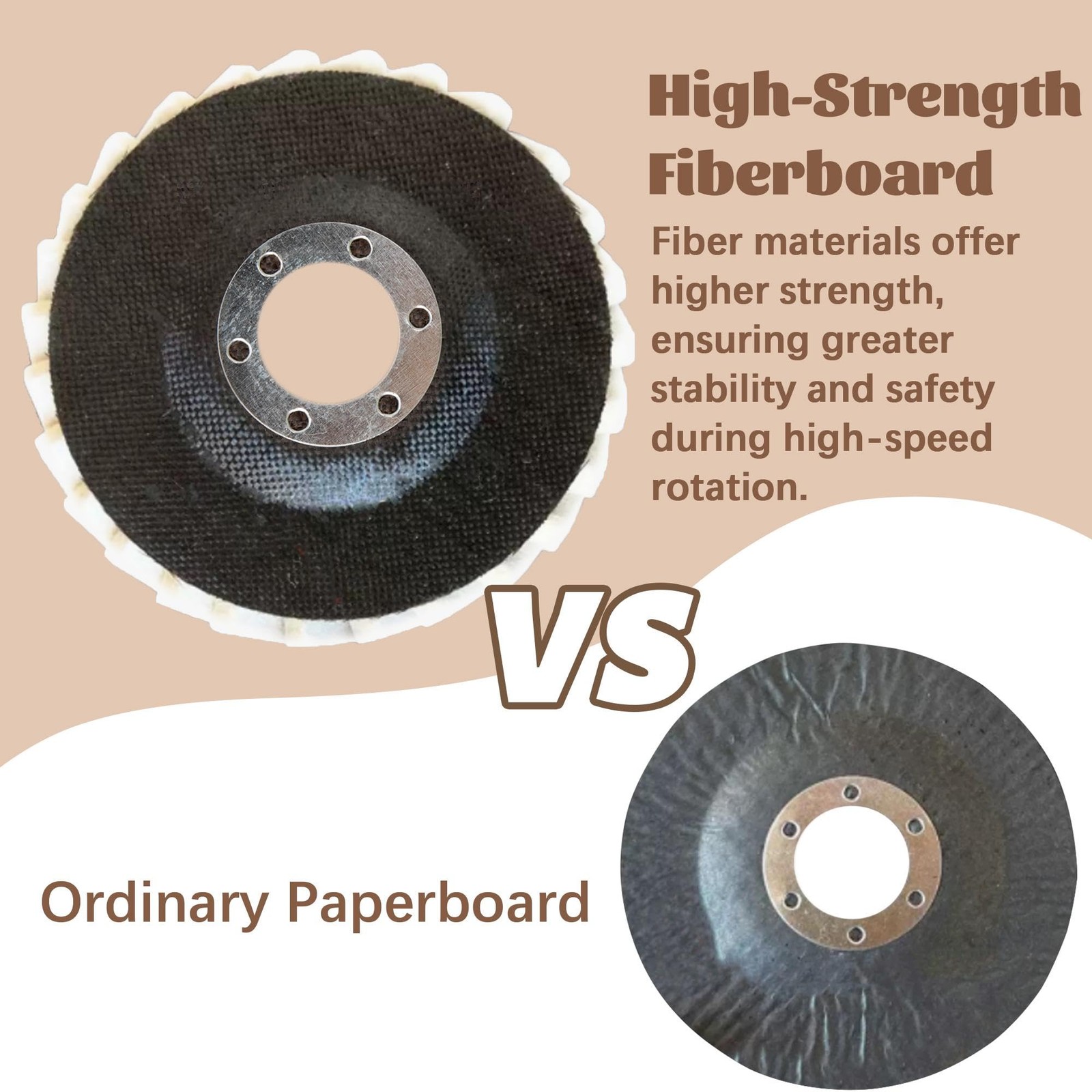 Wool Polishing Wheels 4.5″ Buffing Pads Felt Flap Discs for Angle Grinders