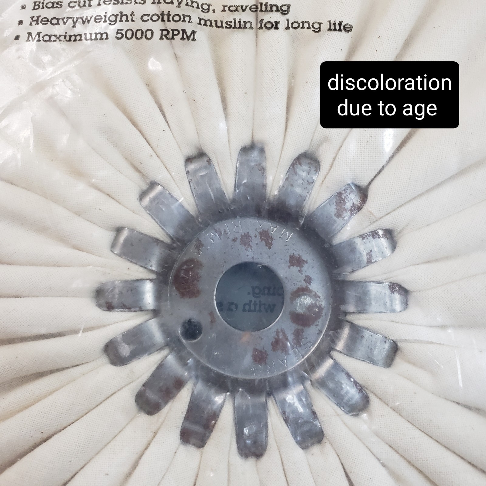 Sears Craftsman 8″ Buffing Wheel 5/8″ Arbor Hole 64941 NOS Sealed