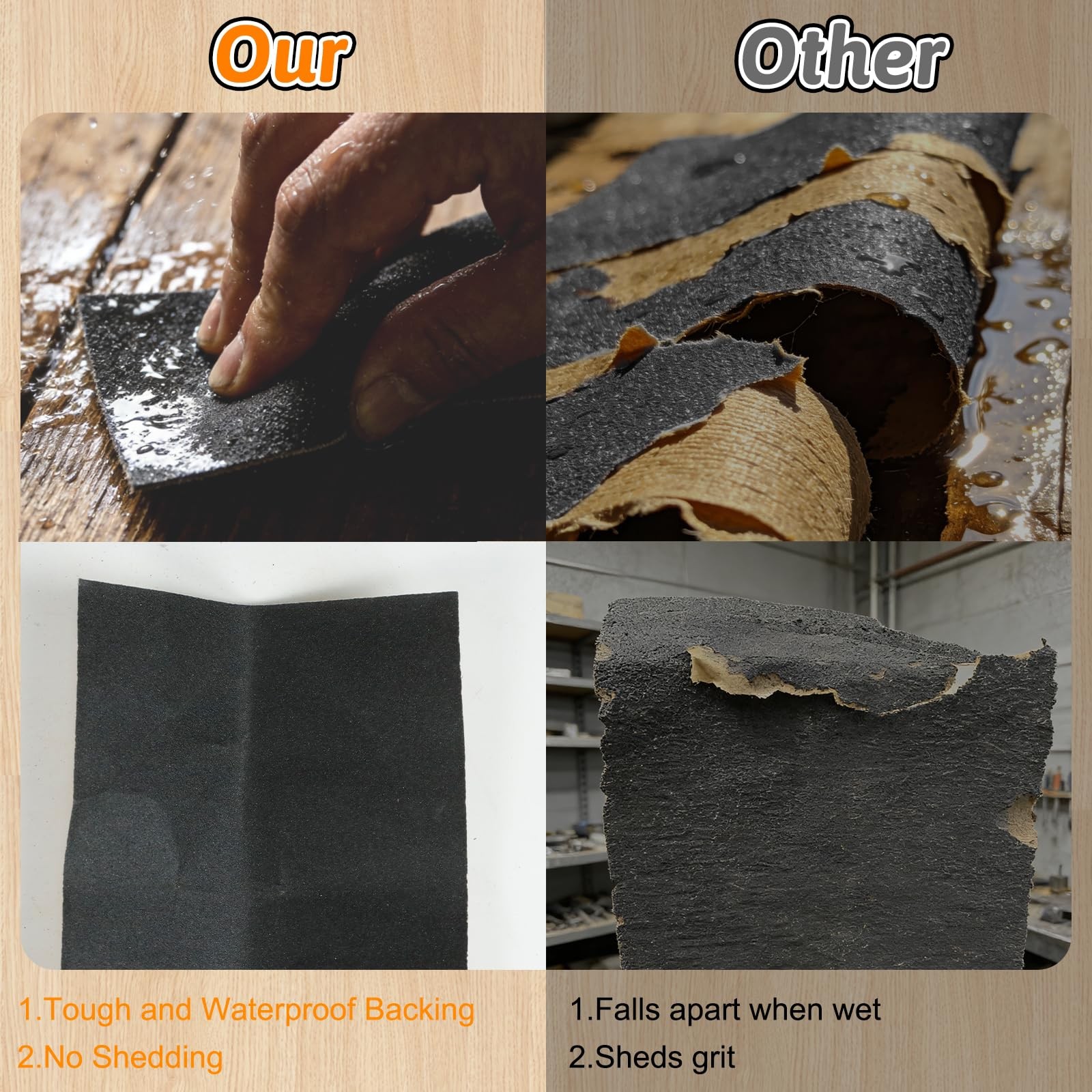 30 Pcs Sandpaper Assortment 3000 Grit Wet Dry Sandpaper Sheets, 9 x 3.6 Inch …
