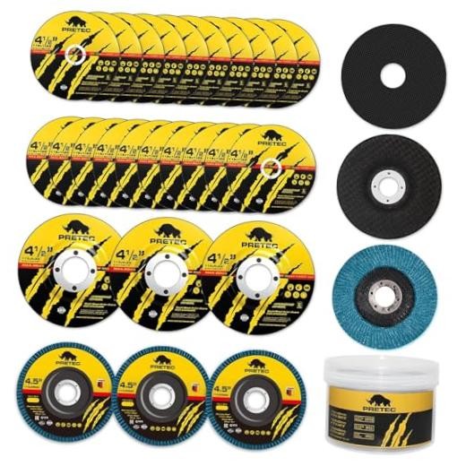 26 Packs Angle 26 Packs 4-1/2 Inch Angle Grinder Wheels with 3 Different Types
