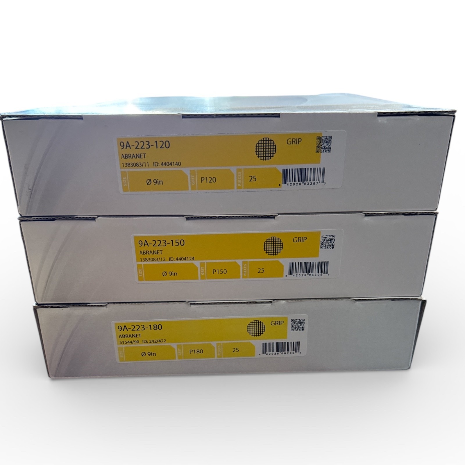 Mirka 9 inch Abranet sanding disc. (25 discs) Free Shipping!