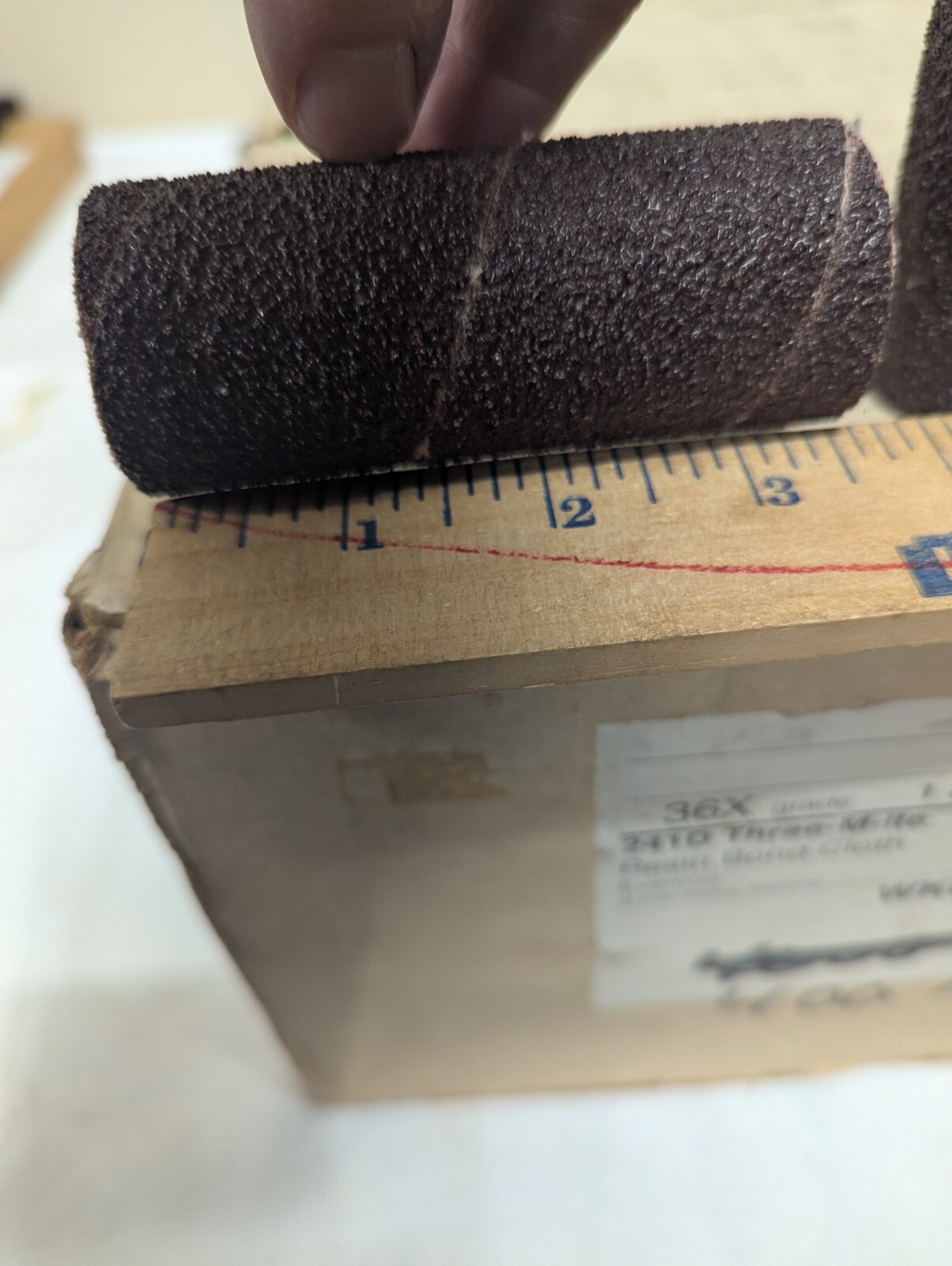 50 New 3M 241D THREE-M-ITE – 1 3/8″ x 3 1/2″ 36X Grit RB Cloth Bands