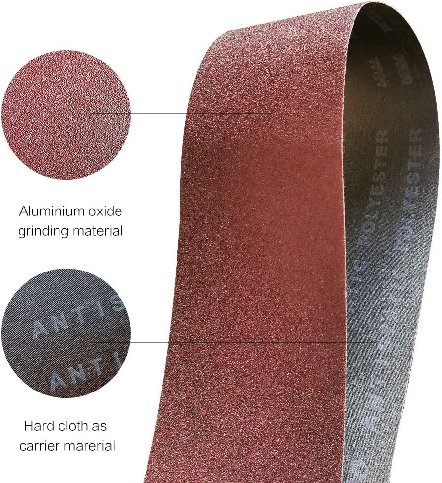 1 X 42 Inch 400 Grit Sanding Belt | Premium Aluminum Oxide Sanding Belt |