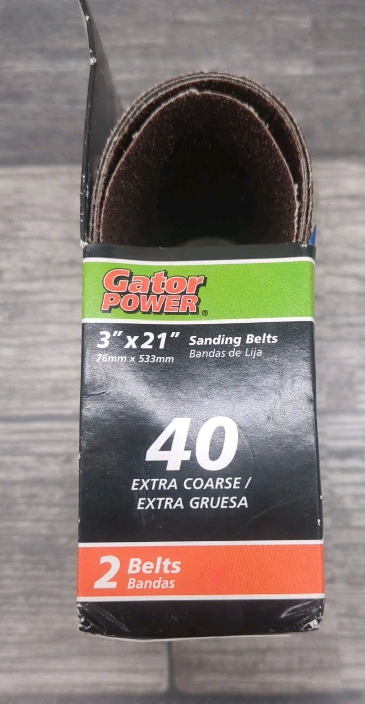 Gator 3148 3 in. X 21 in. Sanding Belts 40 Grit Extra Coarse {Q}
