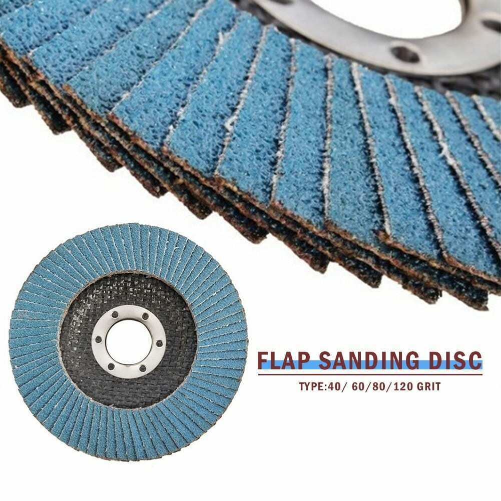 4-1/2″ Zirconia Flap Sanding Disc 40 60 80 120 Grit 4.5″ x 7/8″ Grinding Wheels