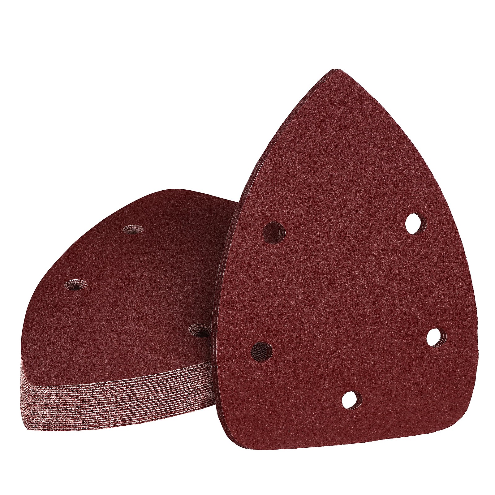 400 Grit Mouse Sander Sandpaper, Jamiikury 5 Hole Detail 400 Grit, Red