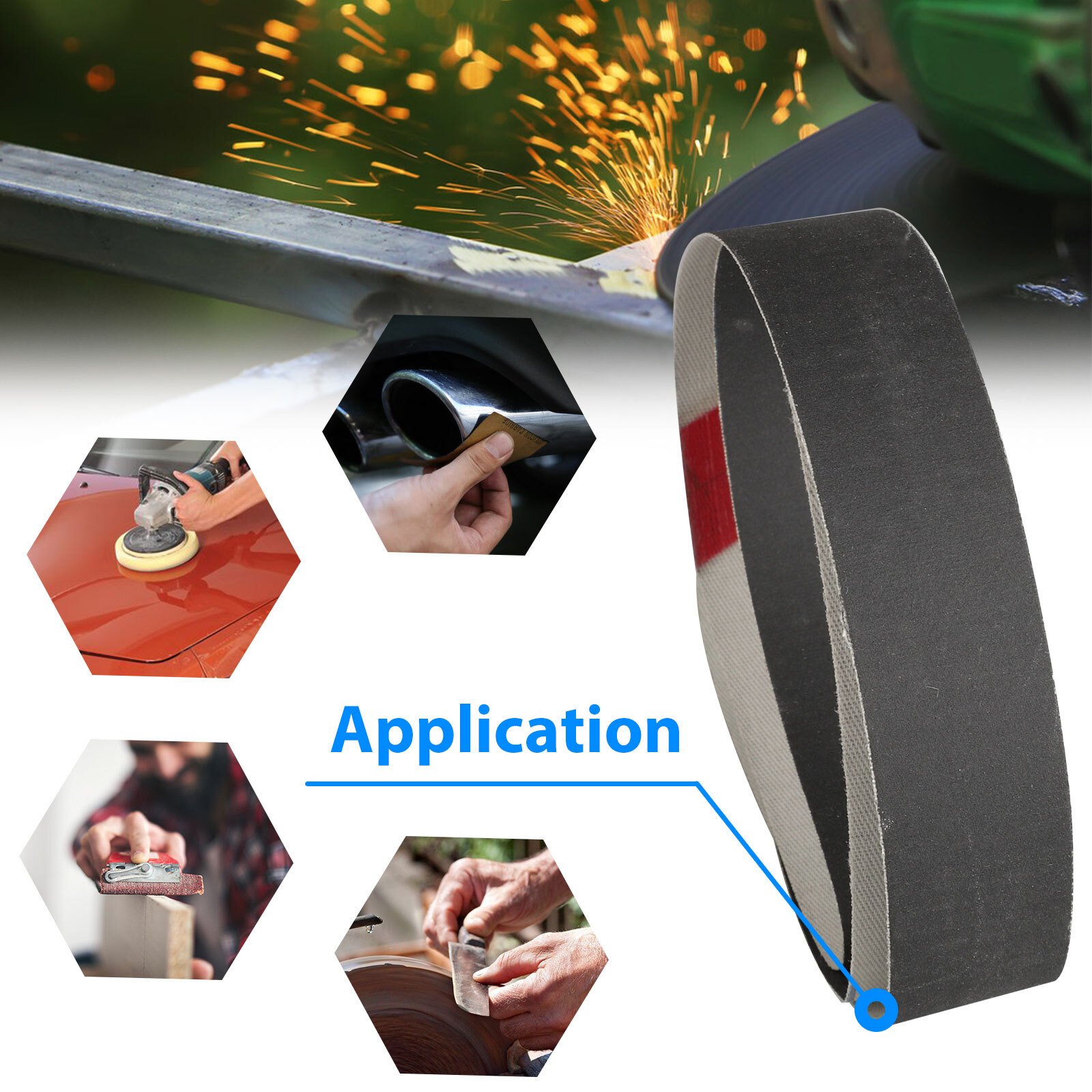 30Pcs 1x30inch 600 -1000 Grit Sanding Belt Polishing Grinding Sander Sandpaper