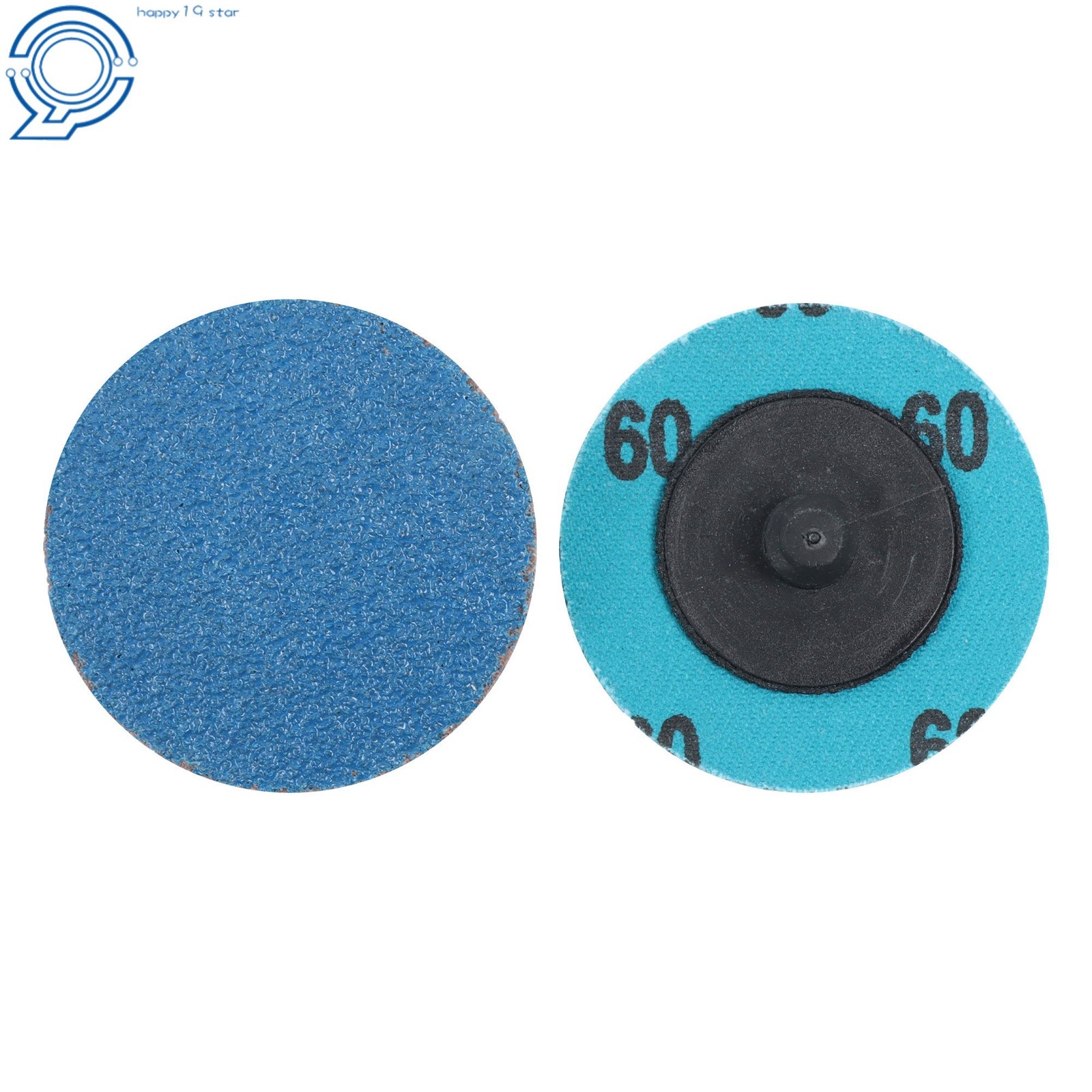 80 Pack Mixup 2 Inch Roll Lock Quick Change Discs 36 Grit 60 Grit 80 Grit Set
