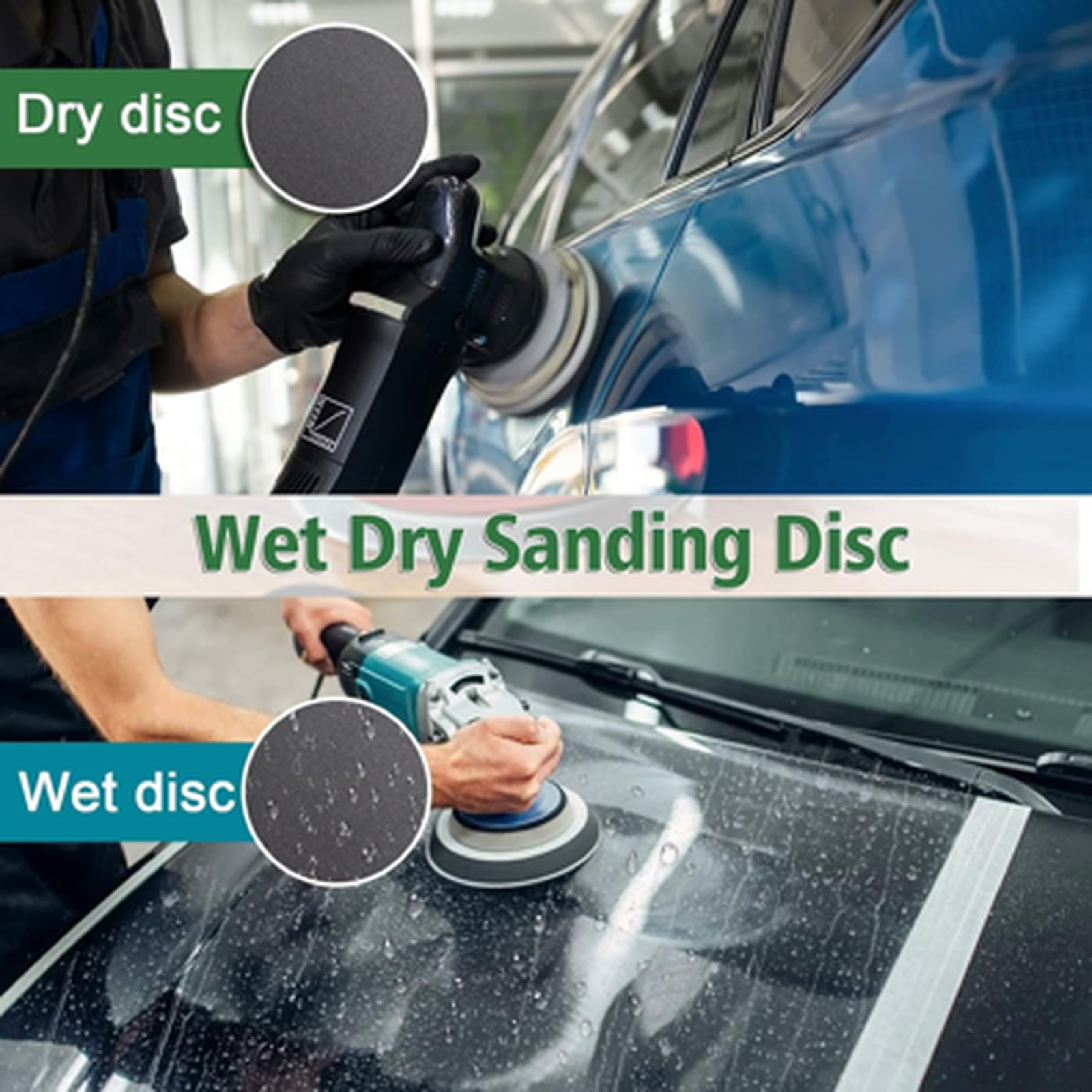Wet Dry Sanding Discs 50 Pack 125mm Grits 100 240 320 400 600 800 1000 1500 2000