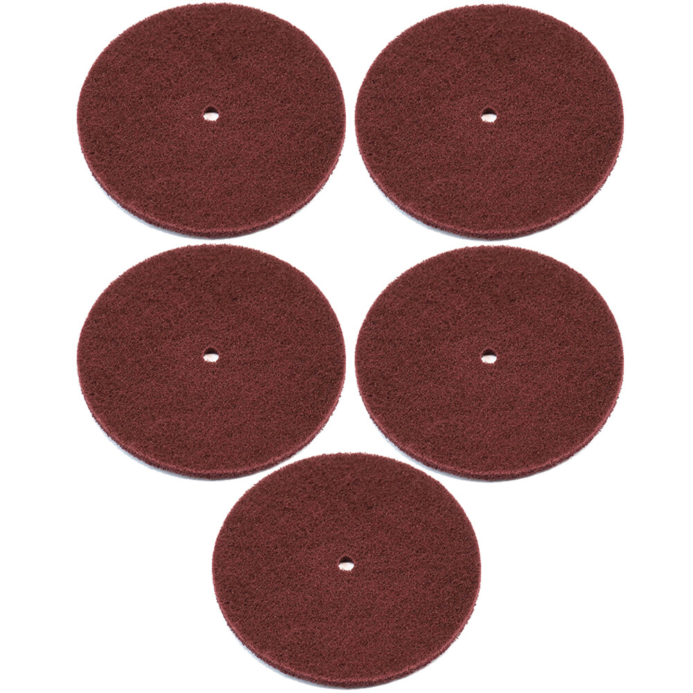 (5) 6″ Fine Cleaning Wheel 400 Grit | Scotch Pad Polishing Bench Grinder Buff