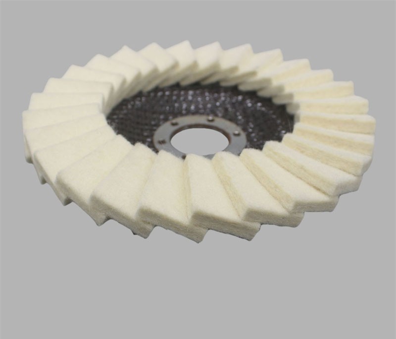 5″ Wool Felt Flap Disc Metal Working Polishing Buffing Wheel for Grinder