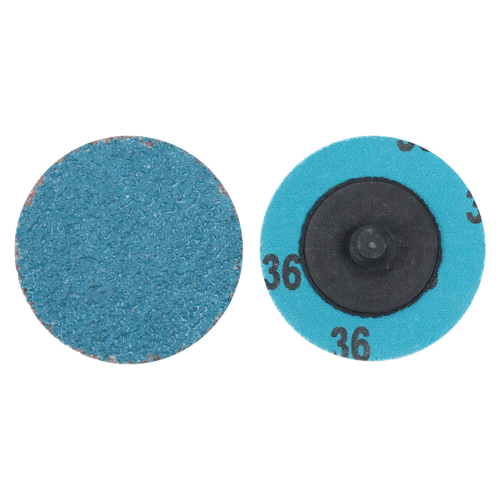 80Pcs 2 Inch 36/60/80 Grit Rotary Lock Type Sandpaper Quick Change Grinding Disc