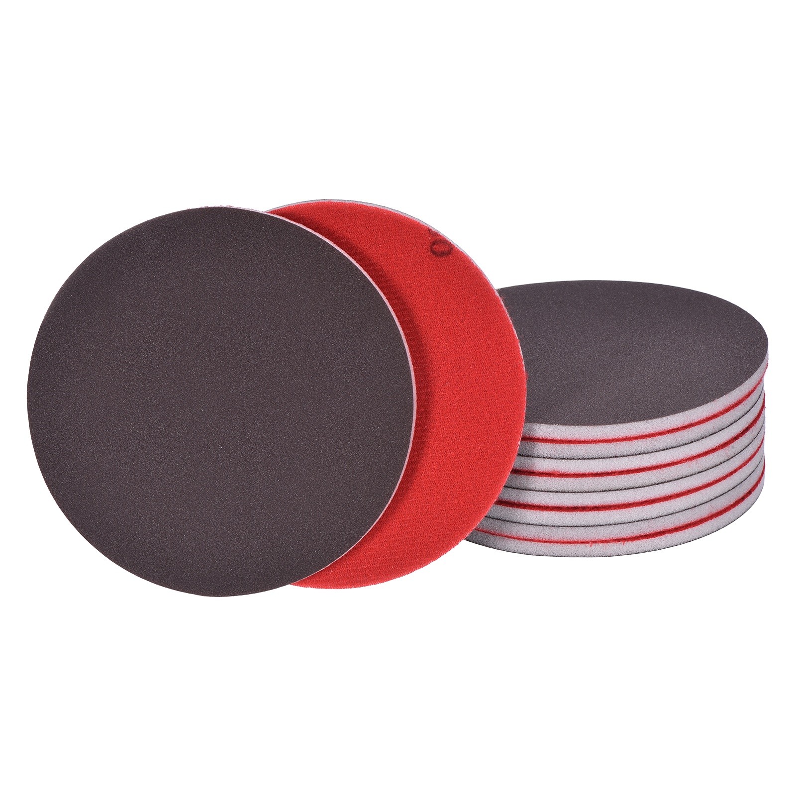10 Pcs 2500 Grit 5 Inch Hook and Loop Sponge Sanding Disc for Sander, Black
