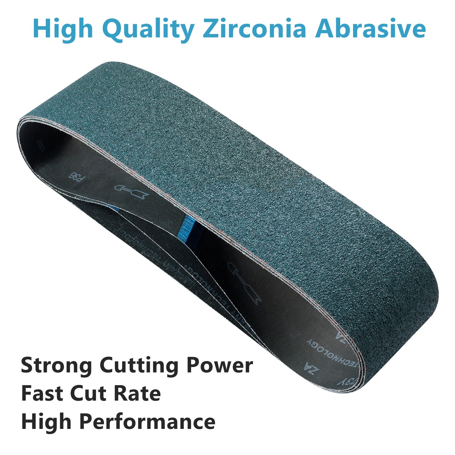 Zirconia Sanding Belts 4 x36 6×48″ 24 60 100 120 Grit Metal Grinding Sander Belt
