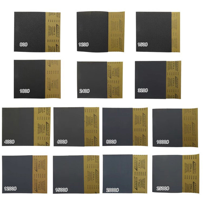 230x280mm Wet & Dry Sandpaper Waterproof Sand Paper 80-2500 Grit Sanding Sheets