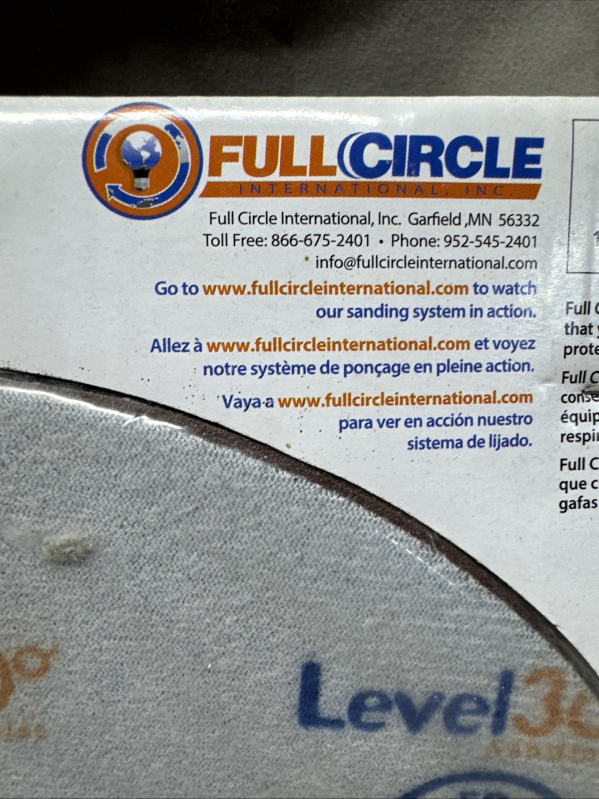 R•Level 360* Full Circle 100 Grit Sanding Disc Pack Of 5 NOS Lot Of 2