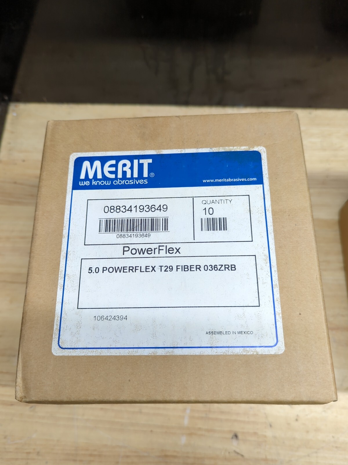 10pcs 5″ x 7/8″ T29 Zirconia Alumina 36 Grit Flap Sander Disc Fiber Merit