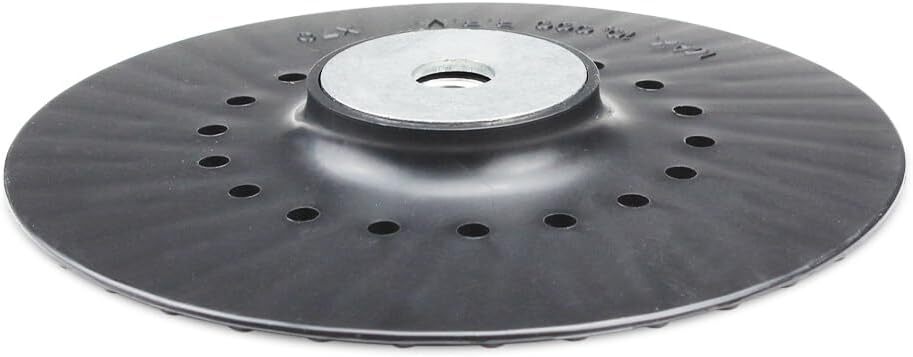 2 Pack – 7″ x 5/8″-11 Resin Fiber Disc Backing Pad w/ Lock Nut for Angle Grinder
