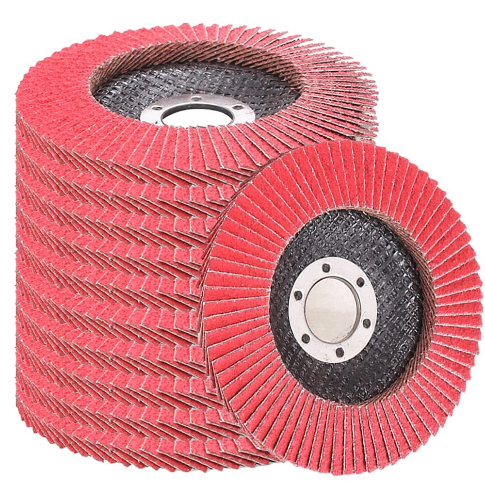 SATC 10PCS 4-1/2″x7/8″ Ceramic FlapDisc Sanding Grinding Wheel P80 T29 For Metal