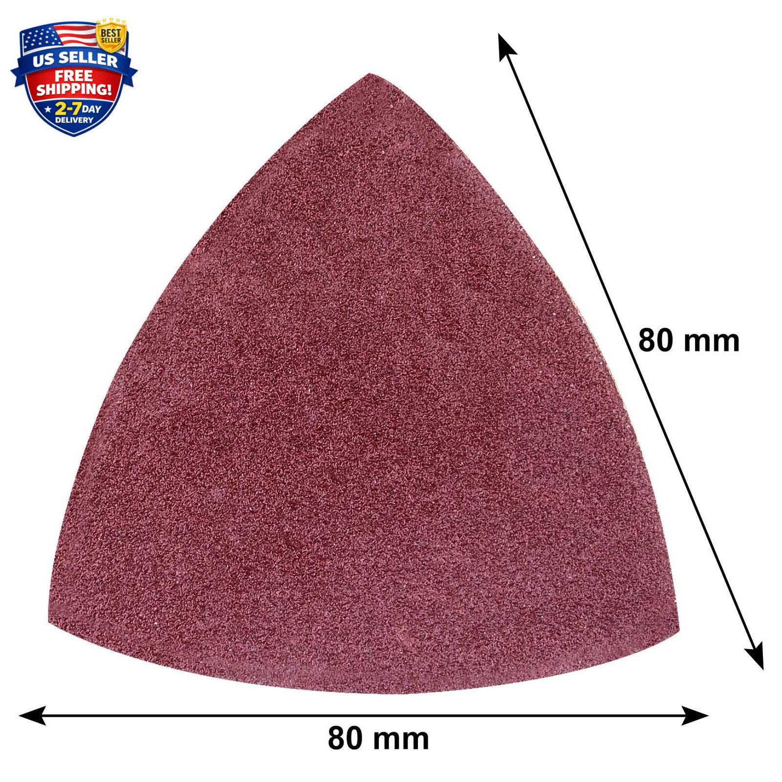 100 Pieces Triangle Sanding Pads Triangular Sandpaper Sanding Sheets Fit for …