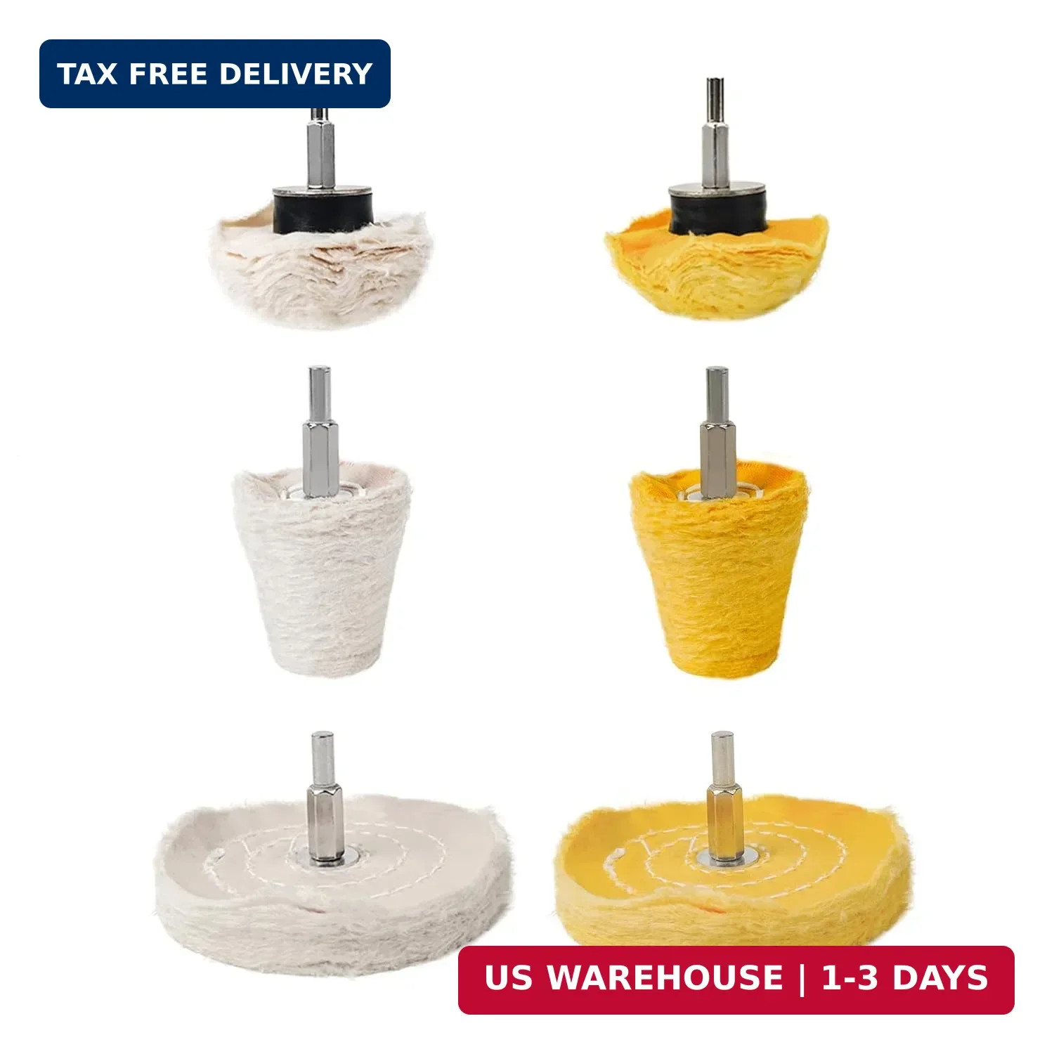Aluminum Wheel Polishing Kit for Drill Buffing Wheel for Car Motorcycle Wheel