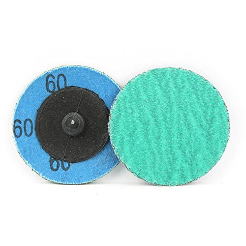 25 Pack 3″ 36-80 Grit Green Zirconia+Grind Aid Quick Change Sanding Discs Type R