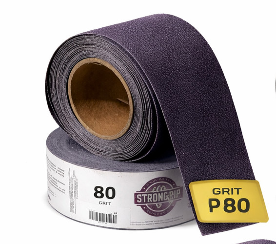 Strongrip Purple Ceramic Film PSA Sanding Roll 2-3/4″ x 22 Yards Select Grit