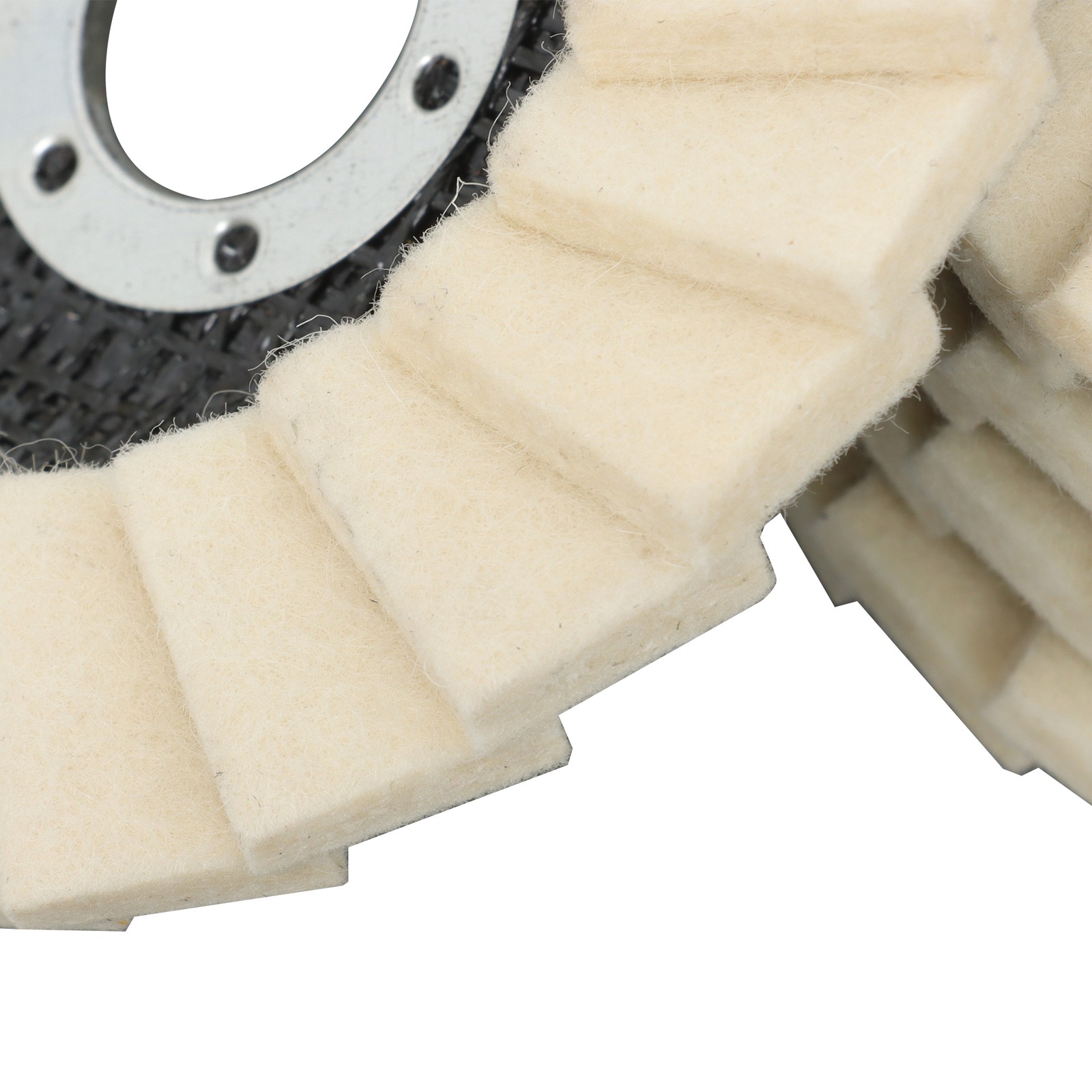 8 Pcs Wool Polishing Wheel Disc Set 4.5 x 7/8″ Buffing Wheel & Buffing Compound