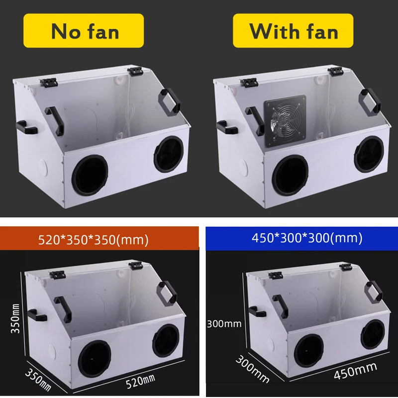 Compact Water Curtain Spray Booth with Negative Pressure Exhaust Fan ForHome Use
