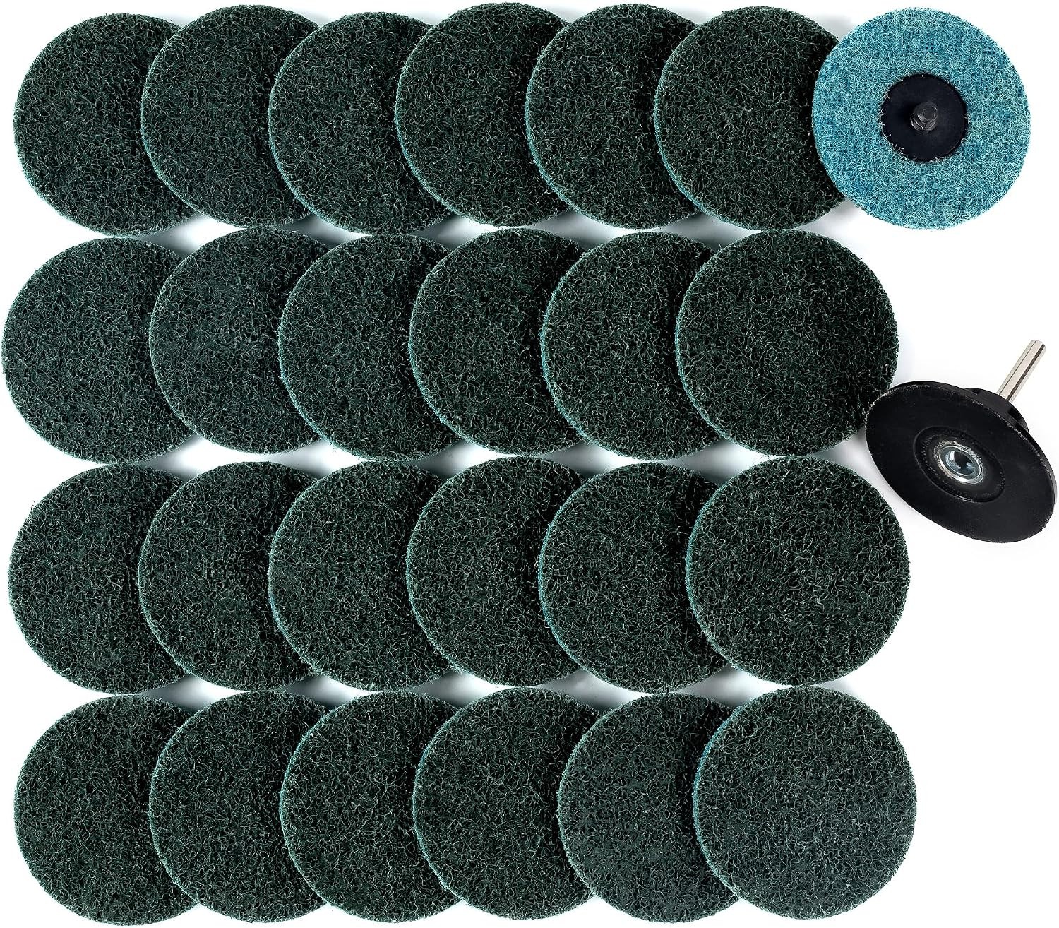 S SATC 25PCS Sanding Discs 2 Inch Quick Change Disc Surface Conditioning Discs